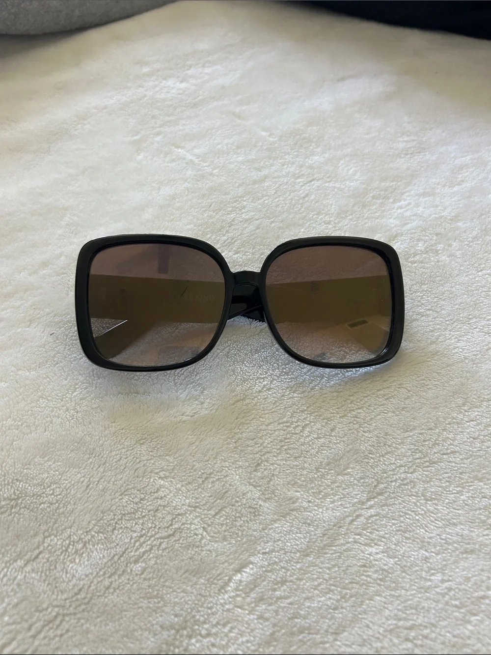 Kurt Geiger Black Sunglasses with Brown Lenses